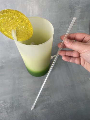 Lampe cocktail vintage en verre design space age memphis retro kitsch 1990s