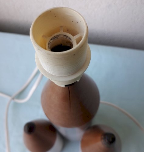 Lampe crayons en bois
