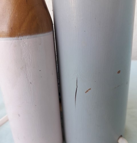 Lampe crayons en bois