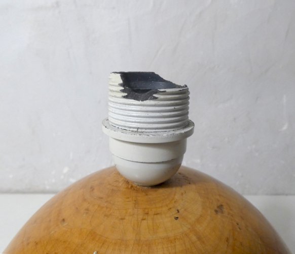 Lampe de Bureau Mid-Century en Bois de IMT Italy design Vintage signé