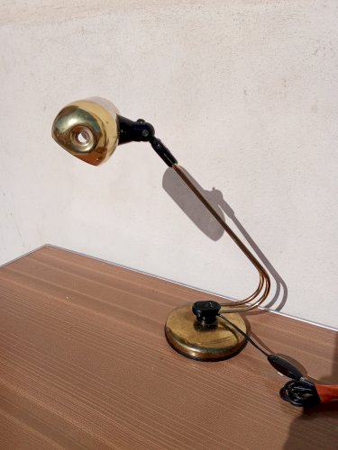 Lampe de bureau vintage en laiton 