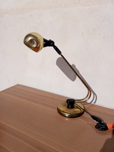 Lampe de bureau vintage en laiton 