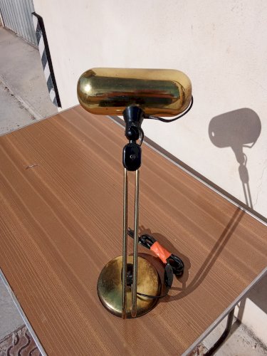 Lampe de bureau vintage en laiton 