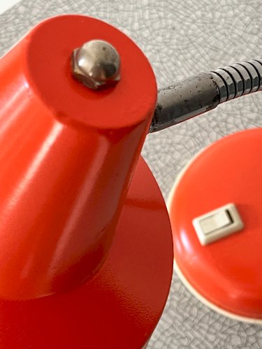 Lampe de bureau vintage orange