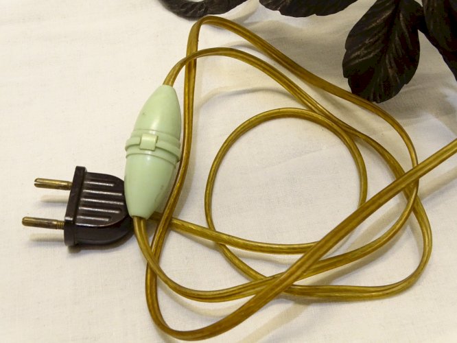 -LAMPE DE CHEVET DE TABLE ART DECO FER FORGE REVEIL PENDULETTE TULIPE OURALINE D