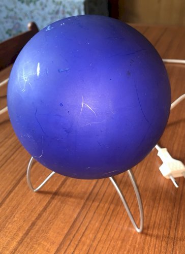 lampe de chevet tripode design futuriste Murano Italy 1990's