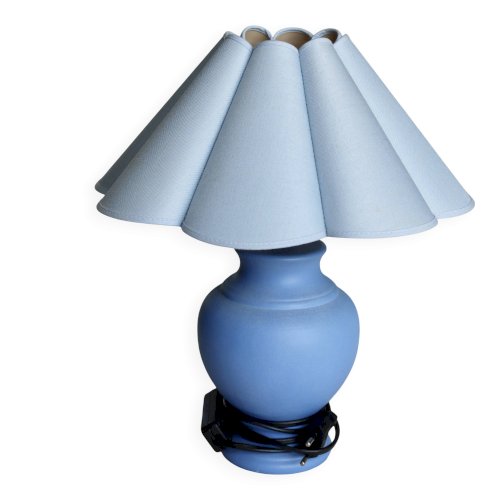 Lampe de chevet vintage bleue style bord de mer