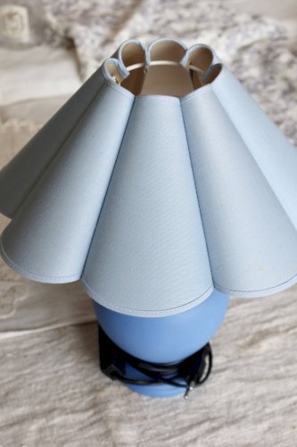 Lampe de chevet vintage bleue style bord de mer