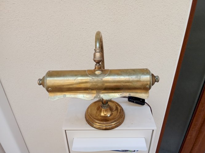Lampe de piano ancienne réglable