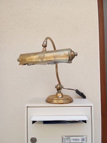 Lampe de piano ancienne réglable