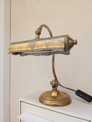 Lampe de piano ancienne réglable