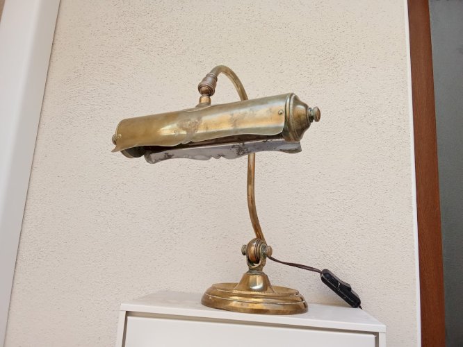 Lampe de piano ancienne réglable