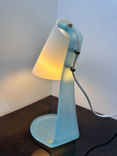 Lampe de table en verre, attribuée à De Majo Murano, Italie, circa 1965–75