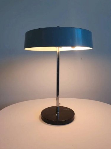 Lampe de table moderniste attribuée à L. Kalff pour Philips (vers 1960)