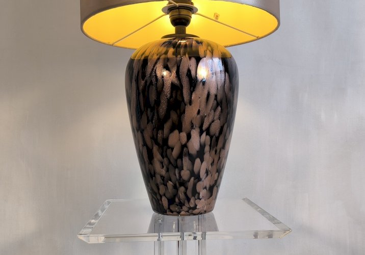 ✨?Lampe de table Murano Avventurina — Vincenzo Nason, 1969, parfait état?✨