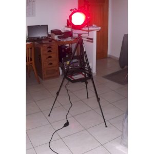 Industrial design tripod lamp for photography and cinema