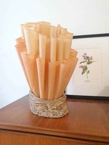 Lampe drapée Jannalights années 70