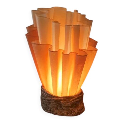 Lampe drapée Jannalights années 70