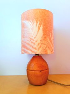 Lampe en bois 1960
