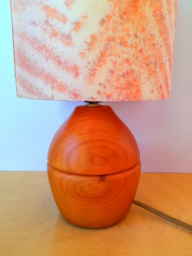 Lampe en bois 1960