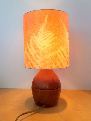Lampe en bois 1960