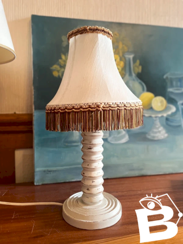 Lampe en bois style Dudouyt