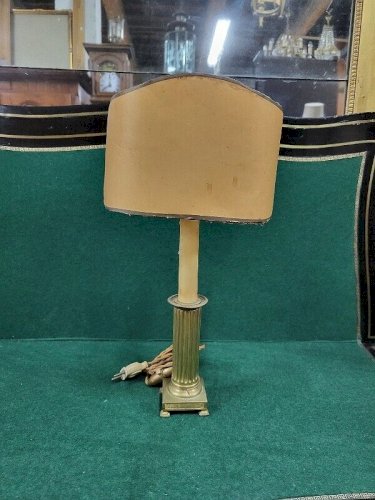 LAMPE EN BRONZE COLONNE