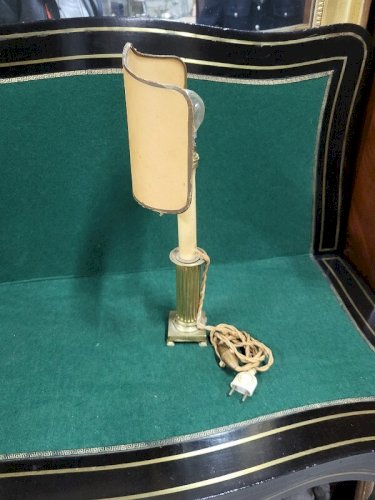 LAMPE EN BRONZE COLONNE