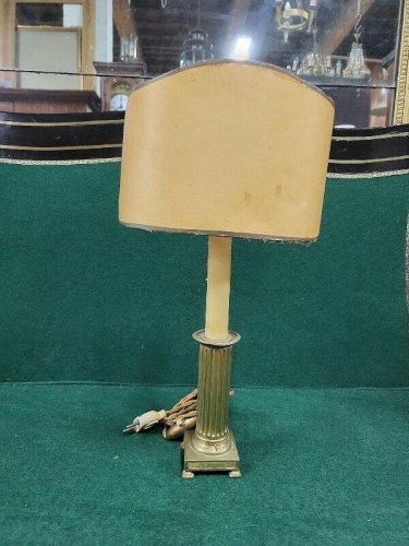 LAMPE EN BRONZE COLONNE