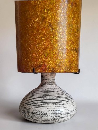 Lampe en céramique Accolay, France, 1970s