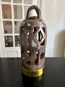 Lattice ceramic lamp