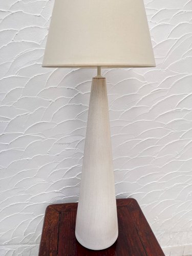 Lampe en céramique crème