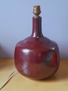 Lampe en céramique émaillée 1960