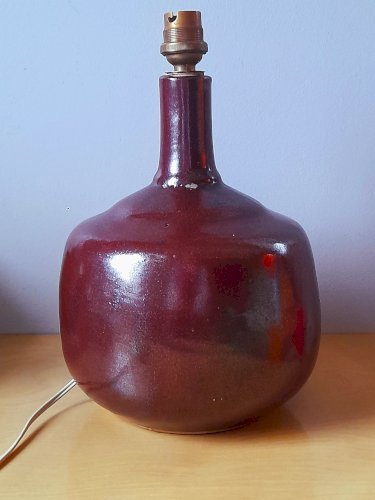 Lampe en céramique émaillée 1960