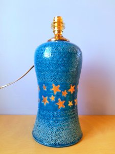 Lampe en céramique Étoilée A.Rousset 1950