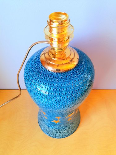 Lampe en céramique Étoilée A.Rousset 1950