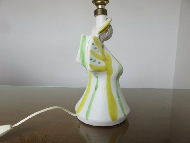 LAMPE EN CERAMIQUE  POTERIES DU MARAIS PARIS  ANNEES 50 60 VINTAGE