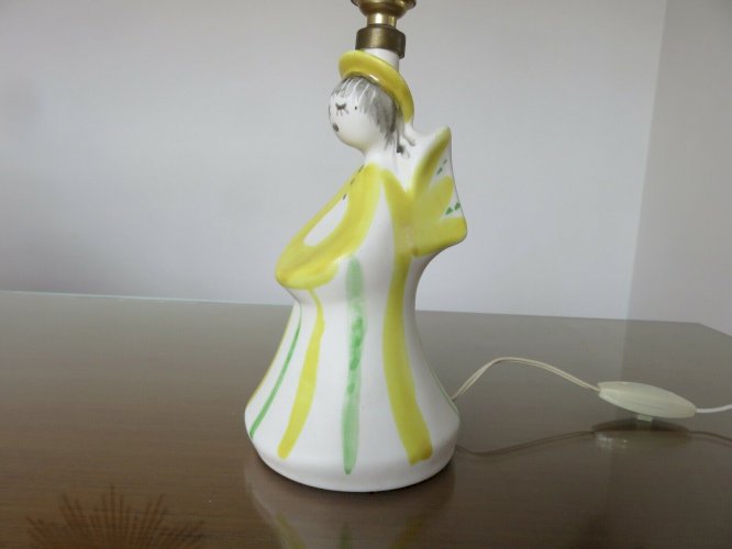 LAMPE EN CERAMIQUE  POTERIES DU MARAIS PARIS  ANNEES 50 60 VINTAGE