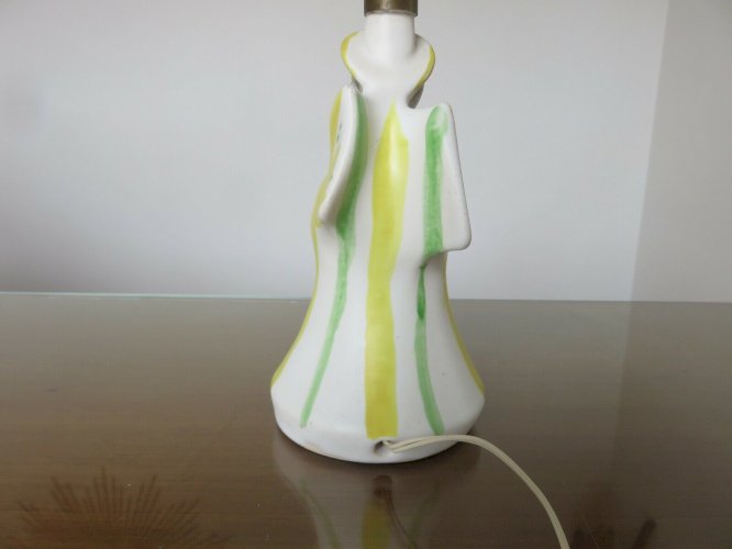 LAMPE EN CERAMIQUE  POTERIES DU MARAIS PARIS  ANNEES 50 60 VINTAGE