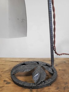 Iron wrought lamp early 20th century
