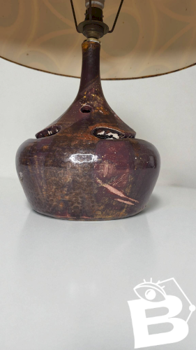 Lampe en grès années 70