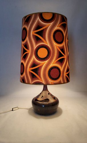 Lampe en grès, années 70