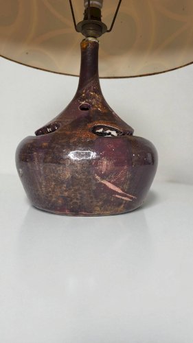 Lampe en grès années 70