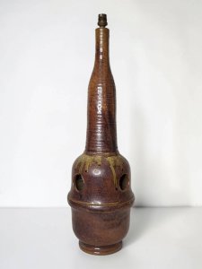 Stoneware lamp from Puisaye