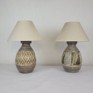 Lampe en grès Jacques Breugnot (*2)