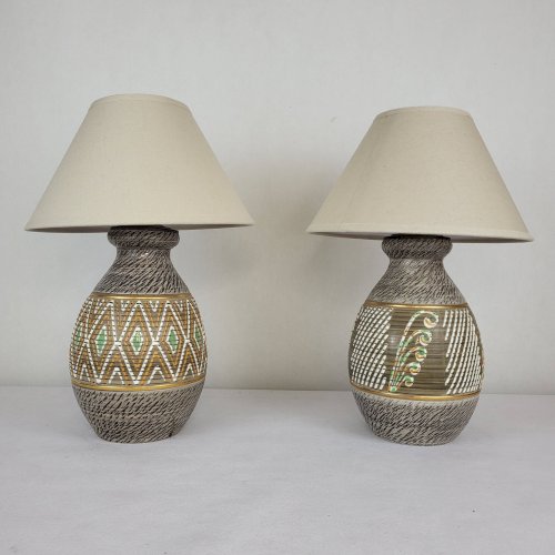 Lampe en grès Jacques Breugnot (*2)