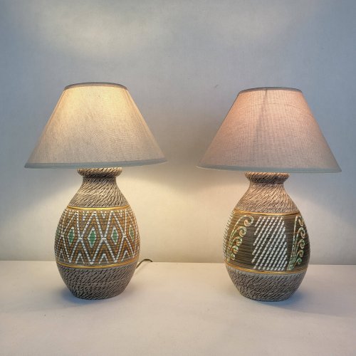 Lampe en grès Jacques Breugnot (*2)