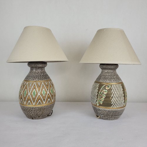 Lampe en grès Jacques Breugnot (*2)