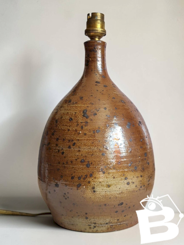 Lampe en grès pyrité Bodin, La Borne