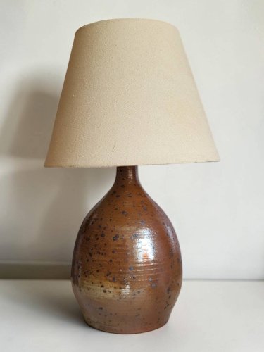 Lampe en grès pyrité Bodin, La Borne